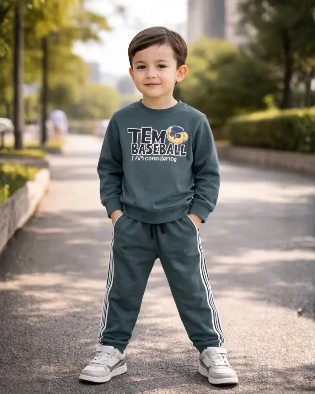 Little MVP Bottle Green Co-ord Set