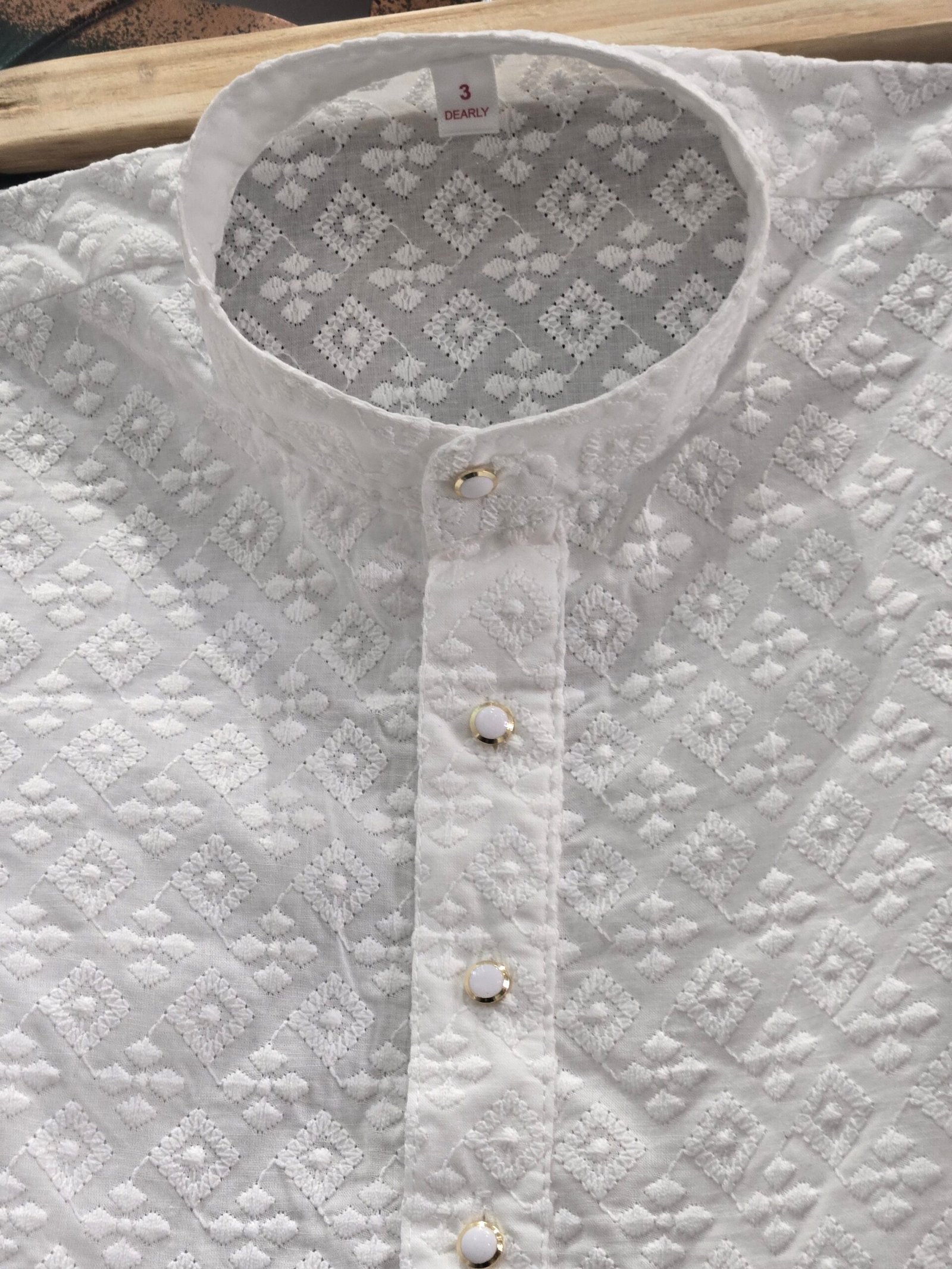 Royal Ivory Kurta Pajama Set - Image 3