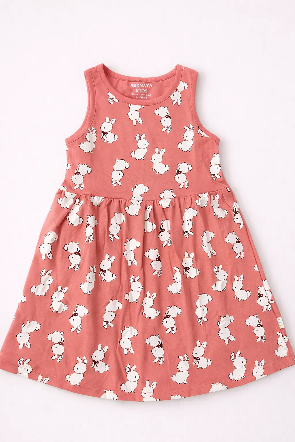 Bunny Bliss Girls Cotton Frock - Image 5