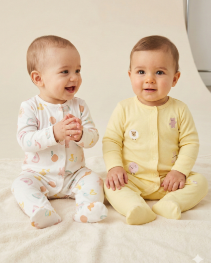 Sunshine Snuggles Bodysuit Duo – Set of 2
