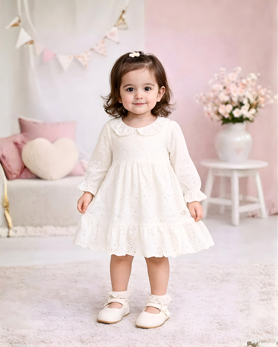 Ivory Eyelet Frock
