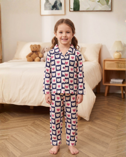 Girls Teddy Night Suit